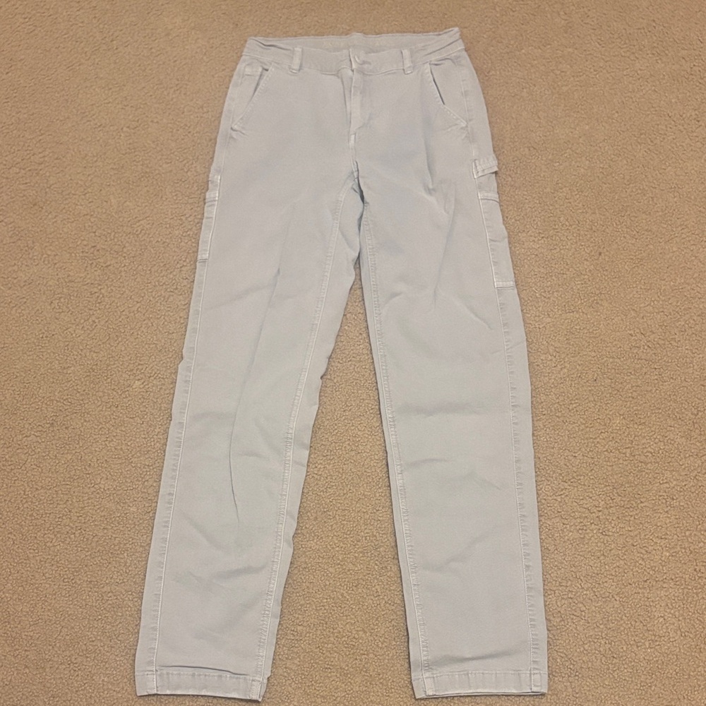 American Eagle Outfitters Light Gray Cargo Pants